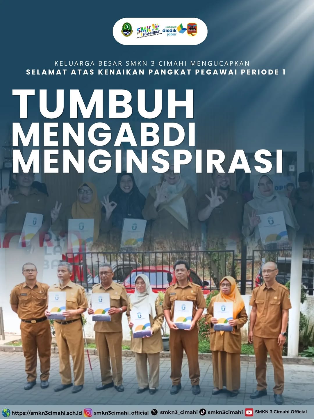 Dengan penuh rasa bangga kami mengucapkan selamat atas kenaikan pangkat yang diraih kepada: